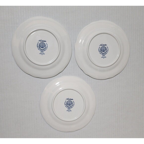 Set of 3 Vintage Noritake Primachina Harris Grove 9415 Bread Plates Floral Japan - Picture 2 of 4
